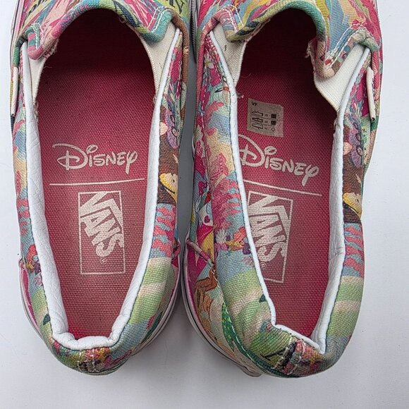 Vans x Disney Alice in Wonderland Womens Size 8.5 Slip On Shoes Cute Casual - Picture 6 of 13